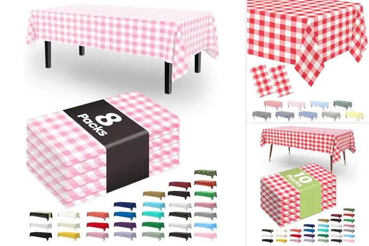 Detailed view of Best Gingham Tablecloths: 10 Stylish Picks for Any Occasion