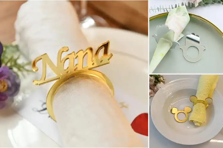 Detailed view of Best Gold Mirror Napkin Rings: 5 Elegant Picks to Wow Guests