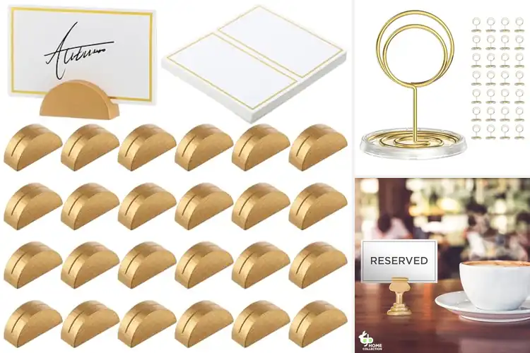 Detailed view of Best Gold Place Card Holders