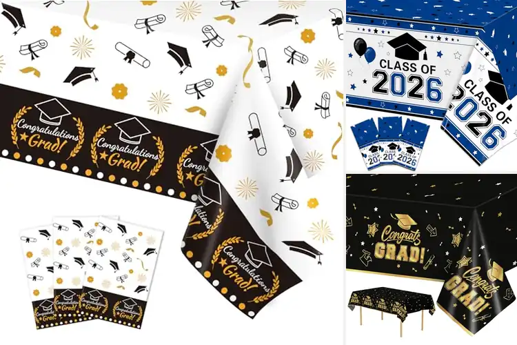 Detailed view of Best Graduation Decorations Tablecloths