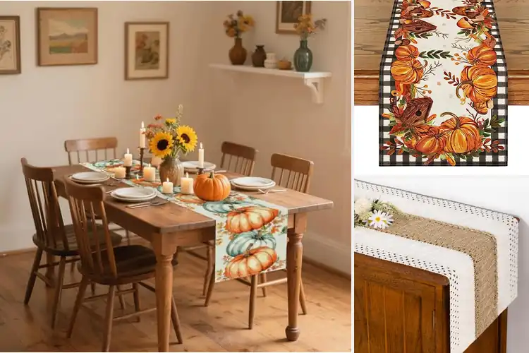 Detailed view of Best Harvest Table Runner Decor
