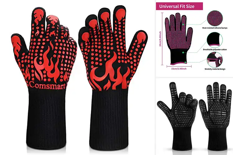 Detailed view of 10 Best Heat Resistant Gloves: Safe Cooking