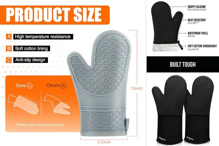 Detailed view of 10 Best Heat Resistant Mitts: Burn-Free