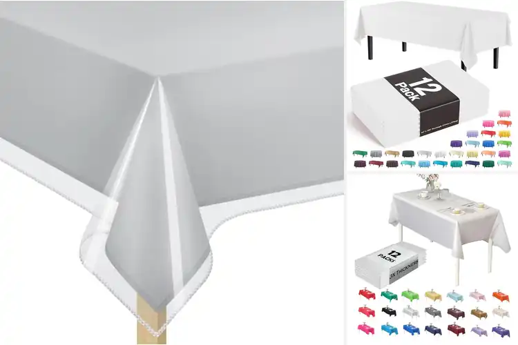 Detailed view of 10 Best Heavy Duty Plastic Table Covers: Simplify Cleanups