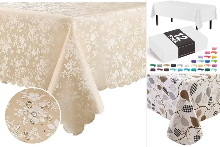 Detailed view of 10 Best Heavy Duty Table Cloths: Stain-Free Family Essentials