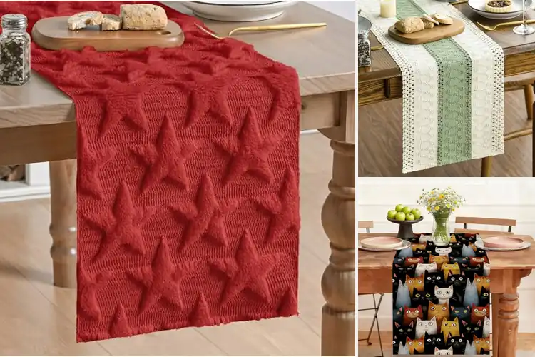 Detailed view of Best Holiday Event Table Runner Decor