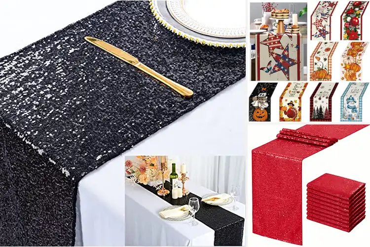 Detailed view of Best Holiday Party Reception Table Runner