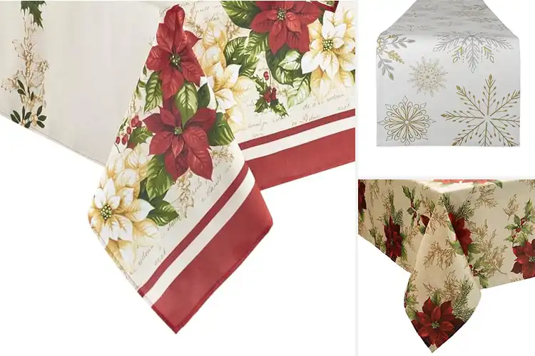Detailed view of 9 Best Holiday Table Linens: Easy-Clean & Wrinkle-Free