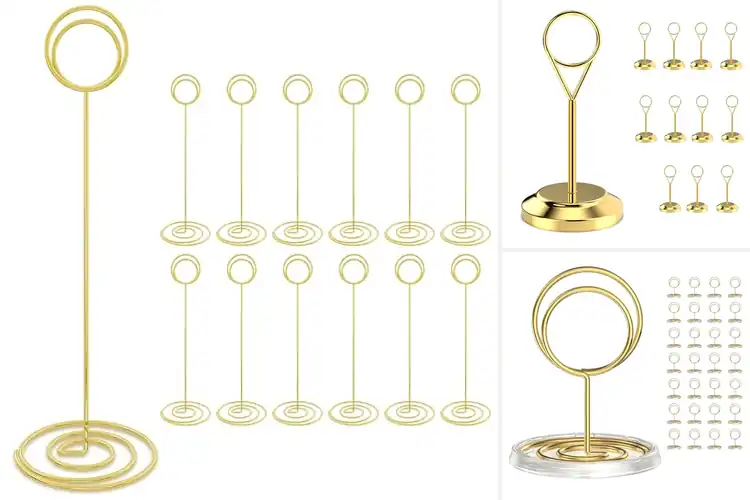 Detailed view of Best Holiday Table Number Holders