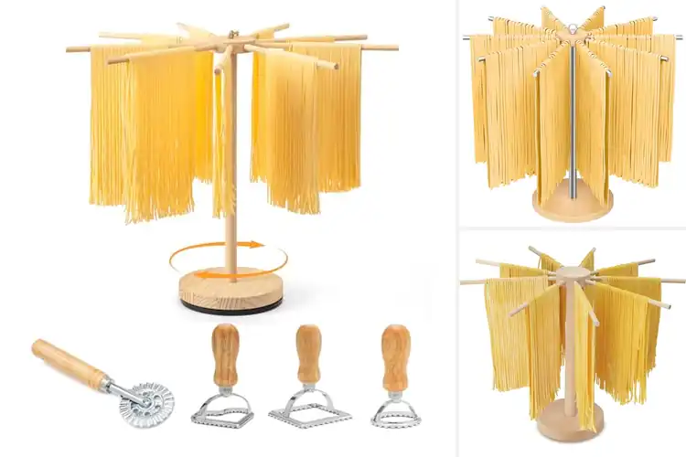 Detailed view of 10 Best Homemade Noodle Racks for Perfect Pasta