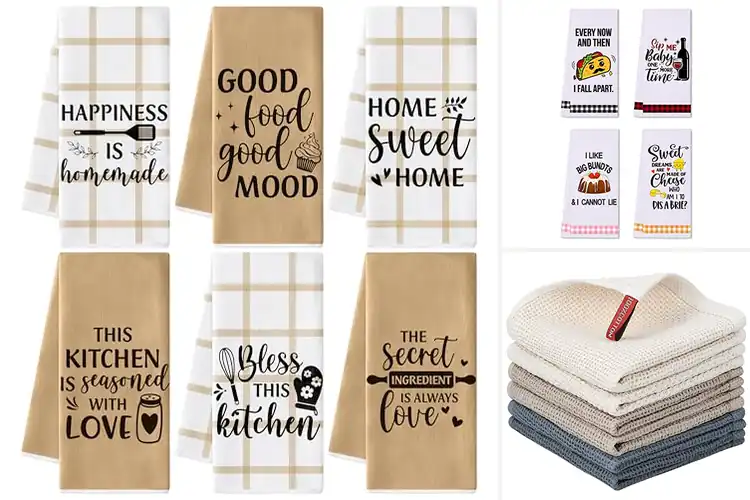 Detailed view of 10 Best Housewarming Kitchen Towel Sets: Cozy & Durable