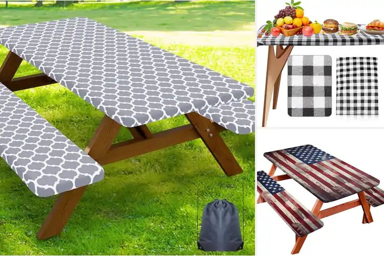 Detailed view of 10 Best Indoor Outdoor Tablecloths For Picnics