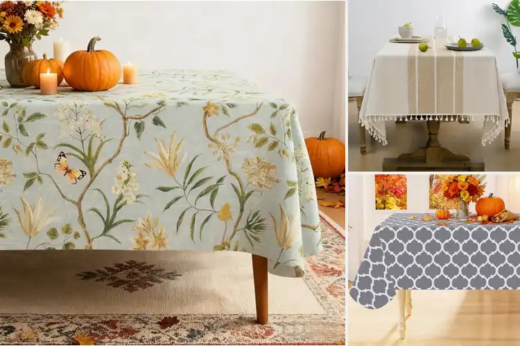 Detailed view of 10 Best Indoor Outdoor Tablecloths: Waterproof & Easy-Care