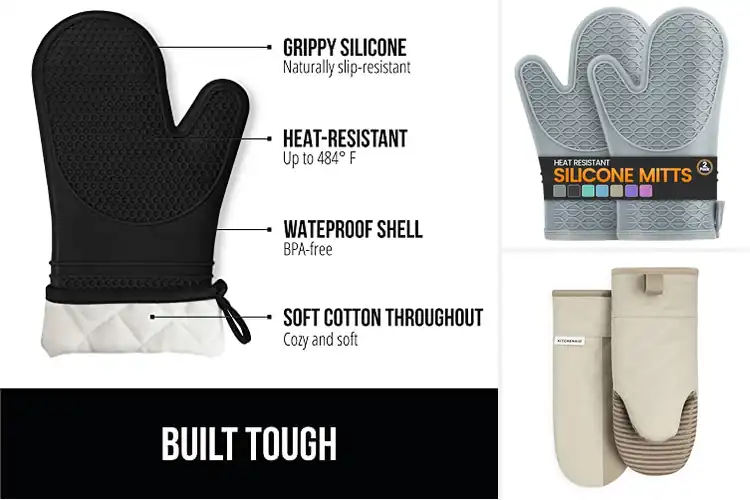 Detailed view of 10 Best Insulated Oven Mitts for Safe Handling