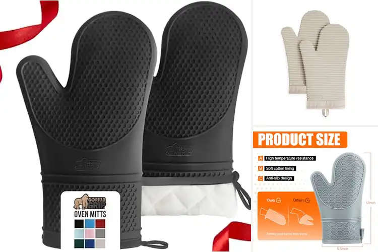 Detailed view of 10 Best Insulated Silicone Oven Mitts: Heat-Proof Grip Power