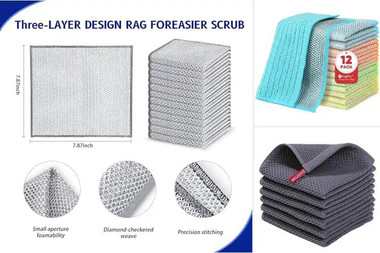 Detailed view of Best Kitchen Dish Cloths For Delicate Cookware