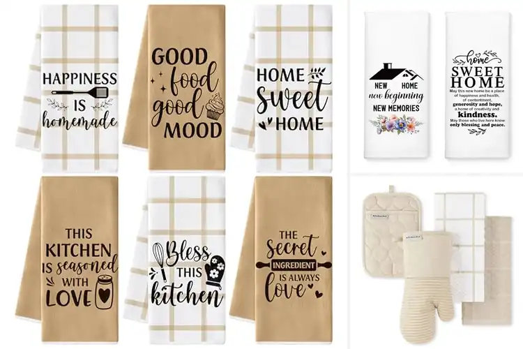 Detailed view of Best Kitchen Towel Set For Housewarming