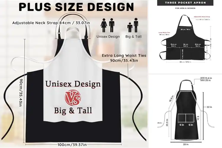Detailed view of Best Large Pocket Aprons
