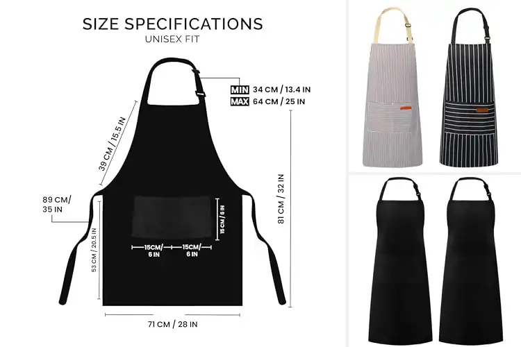 Detailed view of Best Lightweight Aprons