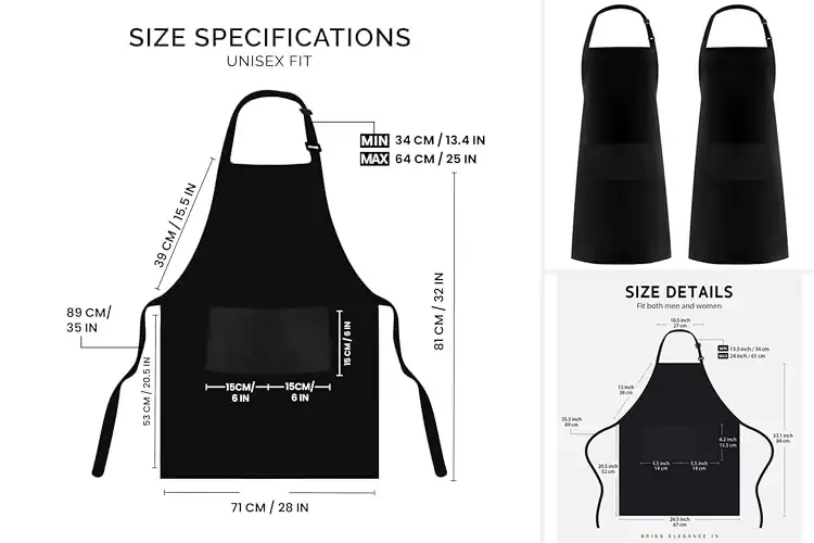 Detailed view of Best Lightweight Kitchen Aprons