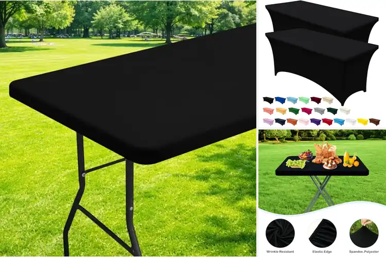 Detailed view of Best Machine Washable Stretch Table Covers