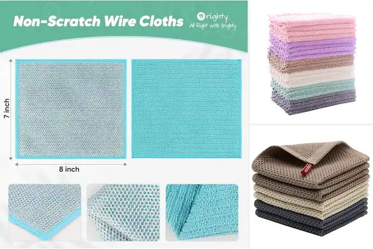 Detailed view of 10 Best Multi Color Dishcloths for Style & Tough Cleaning