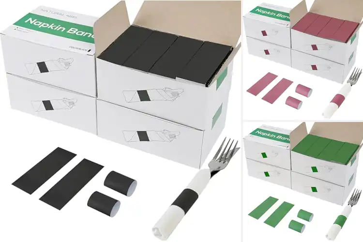 Detailed view of Best Napkin Bands Bulk Packs