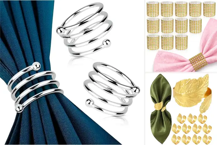 Detailed view of Best Napkin Rings For Party Decor: Top 10 Elegant Picks