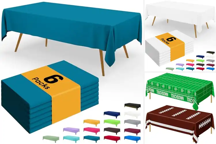 Detailed view of Best No Clean Up Table Covers For Parties