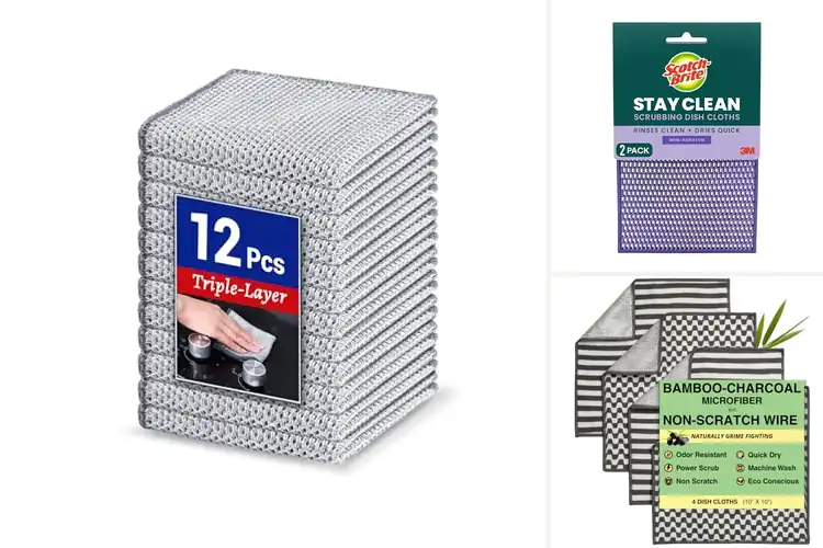 Detailed view of Best Non-Abrasive Dish Cloths: Sparkle Without Scratches