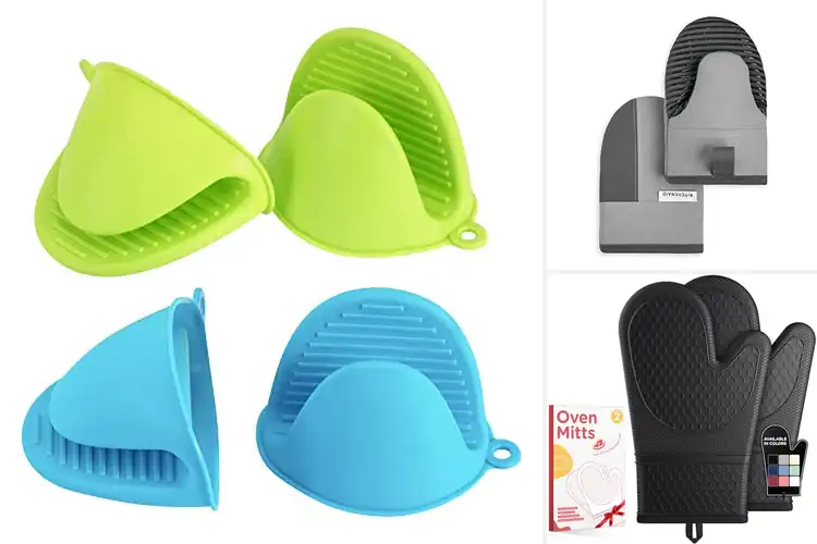 Detailed view of Best Non Slip Silicone Oven Mitts