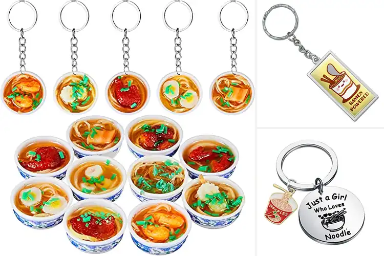 Detailed view of 10 Best Noodle Soup Keychains for Fun & Style