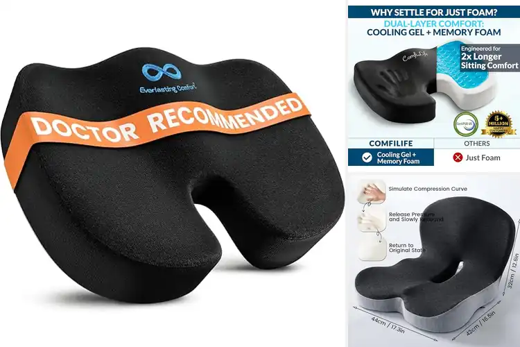 Detailed view of 10 Best Office Chair Cushions for Pain Relief & Comfort