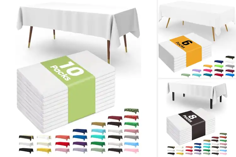Detailed view of Best Outdoor Disposable Tablecloths