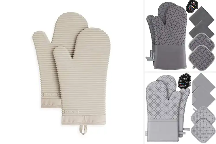 Detailed view of 10 Best Oven Mitts For Hot Kitchen Accessories: Safe Grip