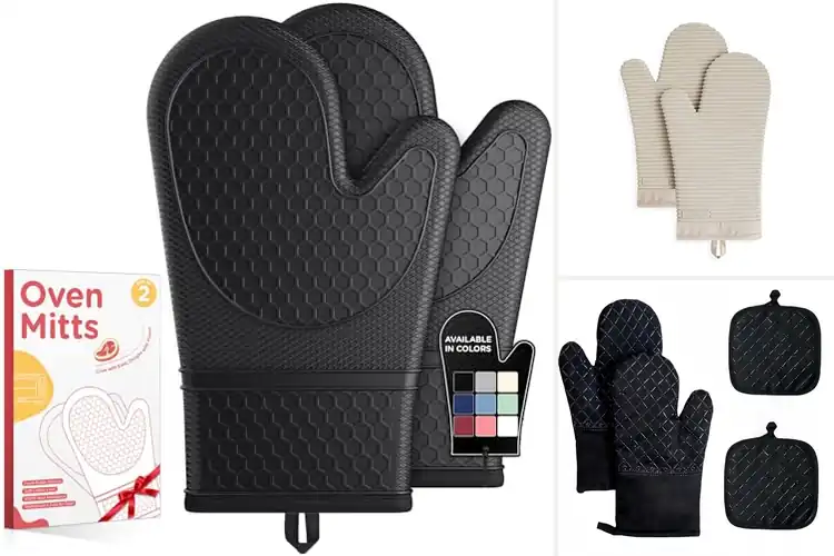Detailed view of 10 Best Oven Mitts For Hot Kitchen Equipment – No Burns