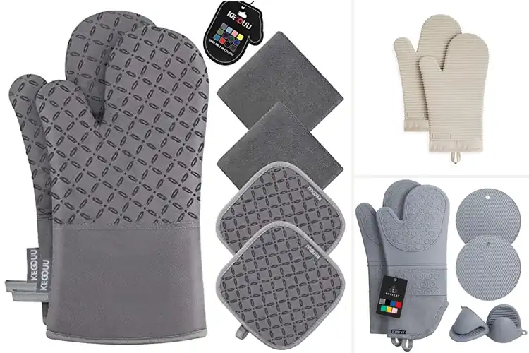 Detailed view of 10 Best Oven Mitts For Hot Kitchen Products – 500°F Safe