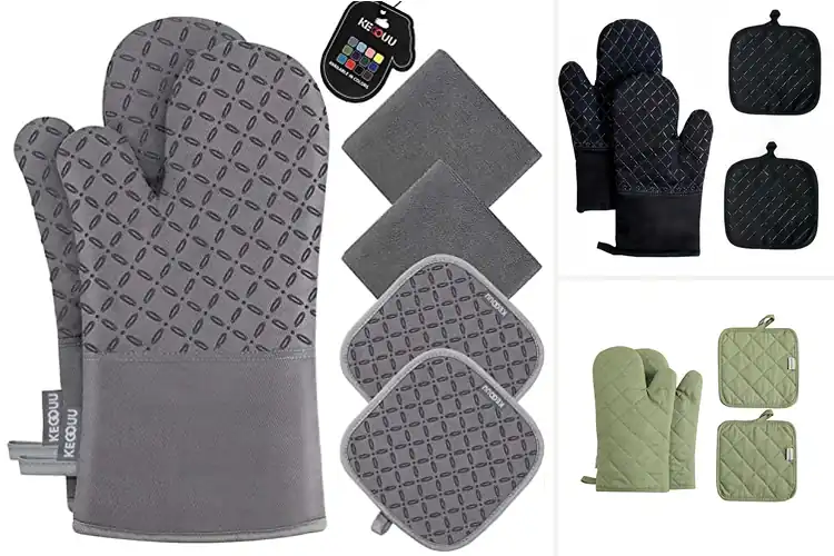 Detailed view of 10 Best Oven Mitts For Hot Pots And Pans: Cook Safely