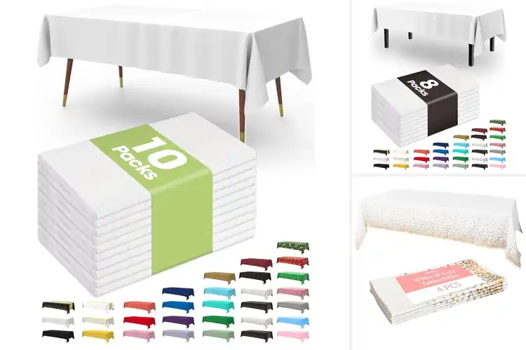 Detailed view of Best Parties And Weddings Disposable Tablecloths