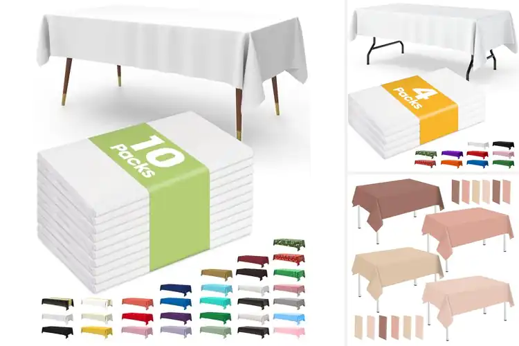 Detailed view of 10 Best Party Table Cloths for Stylish & Durable Decor