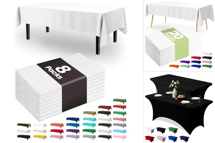 Detailed view of 10 Best Party Table Cover For Weddings And Picnics That Wow
