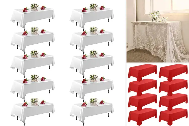 Detailed view of 10 Best Party Tablecloths For Weddings And Receptions