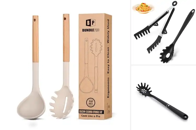 Detailed view of 10 Best Pasta Spoons for Easy, Mess-Free Serving