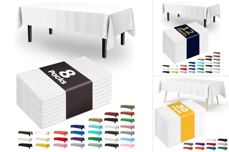 Detailed view of Best PEVA Disposable Tablecloths For Durable Use