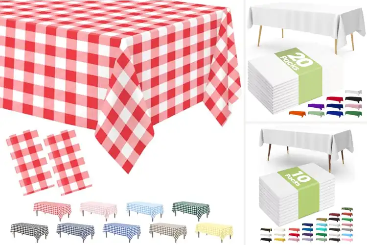 Detailed view of Best Picnic Disposable Tablecloths