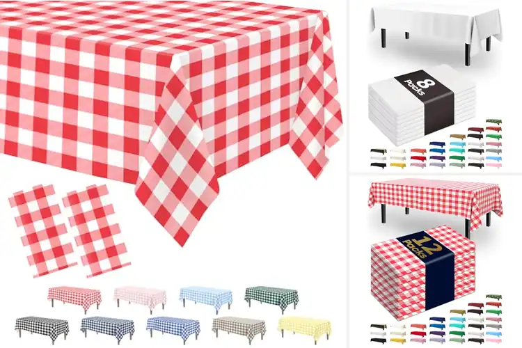 Detailed view of Best Picnic Table Cloth Disposable: Top 10 Picks for Style