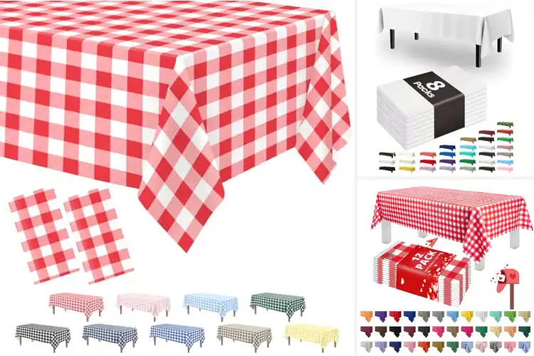 Detailed view of Best Picnic Tablecloths Disposable