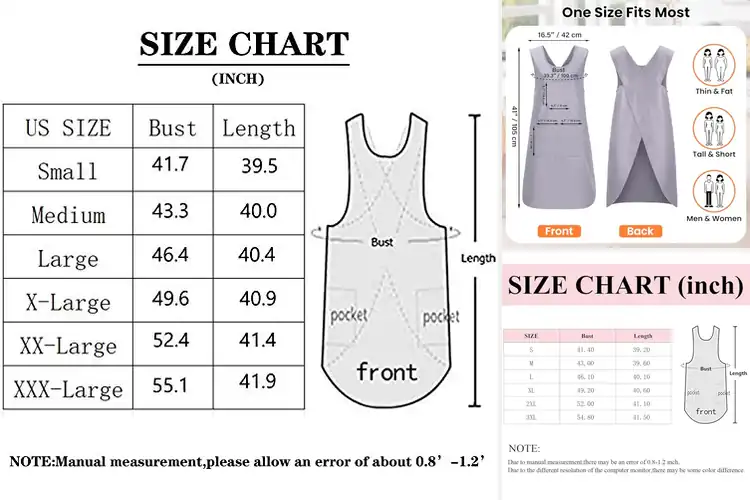 Detailed view of Best Pinafore Aprons