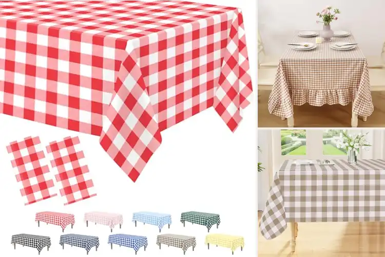 Detailed view of Best Plaid Tablecloths
