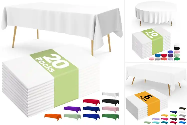 Detailed view of 10 Best Plastic Table Cover Sets for Stress-Free Gatherings